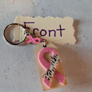 Breast Cancer key ring